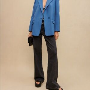 Maje Blue Blazer and Matching Pant